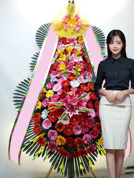 더컨벤션 송파문정점 3단화환 고급형